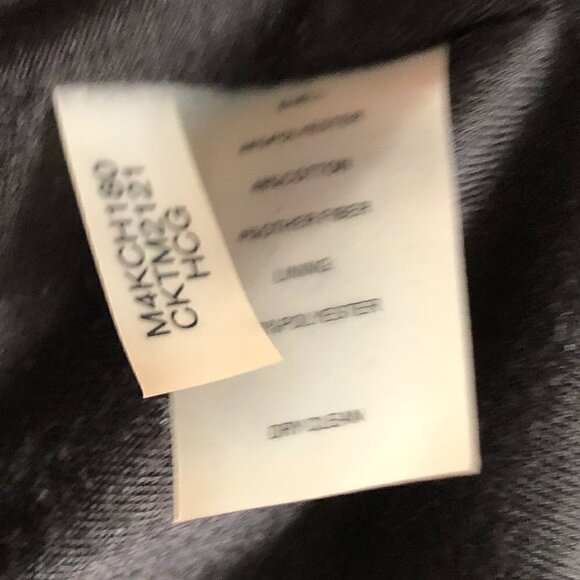 CALVIN KLEIN Cropped Moto Jacket - Gypsy Chic - Picture 9 of 11